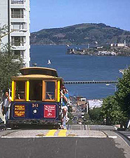 Ride a San Francico cable car from Fisherman's Wharf to Union Square.